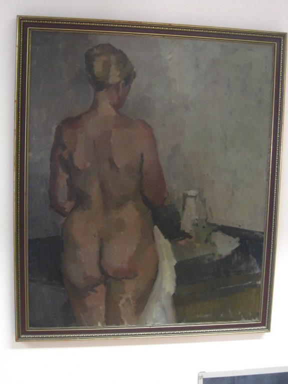 groot olieverf Amsterdams impressionisme ca. 1900 "staand naakt"  gesigneerd kopen? Bied vanaf 1!