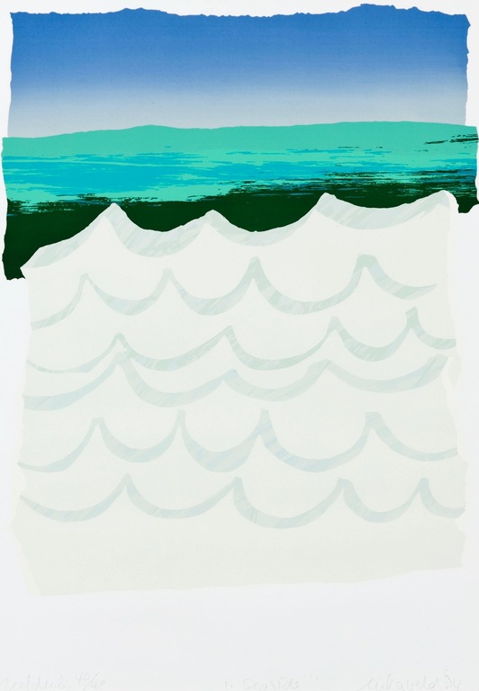 Erika Veld: Zeefdruk, Seaside - Ingelijst kopen? Bied vanaf 35!