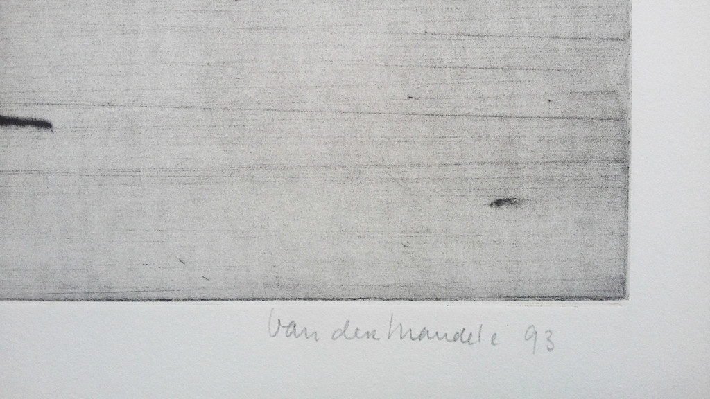 Anneke van der Mandele - Blue moon, aquatint ets kopen? Bied vanaf 35!
