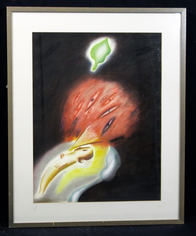 Jorg Reme: Tekening, Ondoorgrondelijk geheim - Ingelijst verkocht voor € 55!