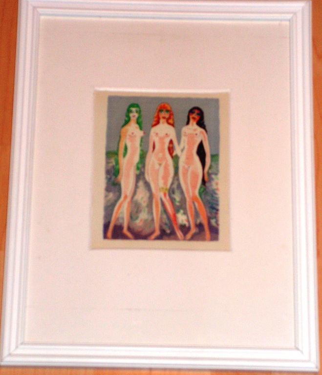 Kees van Dpngen  -  houtsnede naar aquarel - Les Femmes Colombes. kopen? Bied vanaf 1!