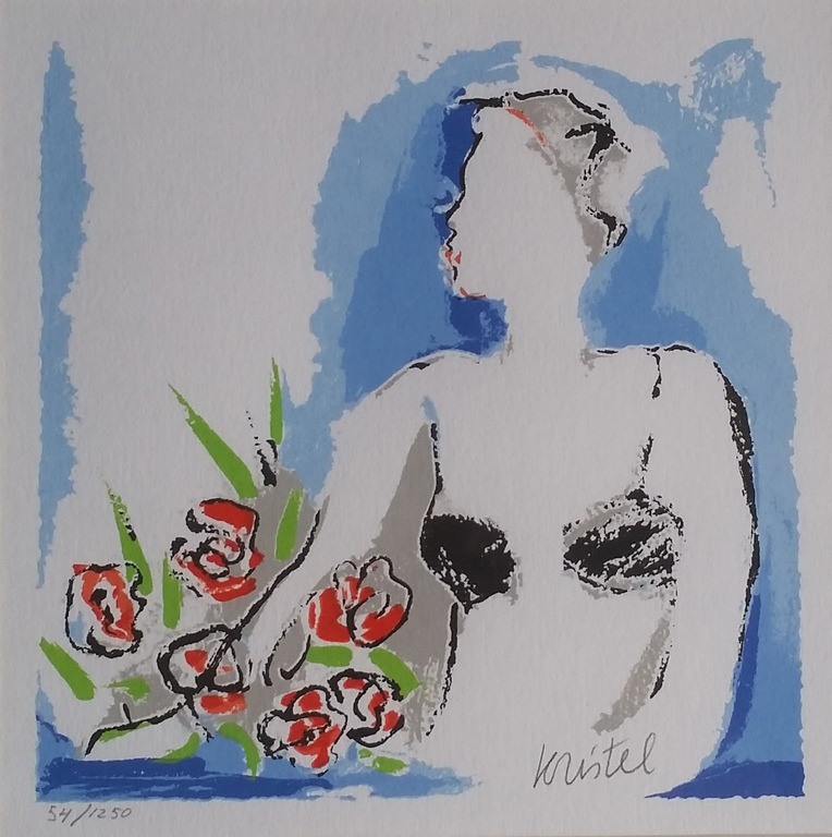 Sylvia Kristel - zeefdruk op papier - ingelijst - gesigneerd - oplage 1250 kopen? Bied vanaf 1!