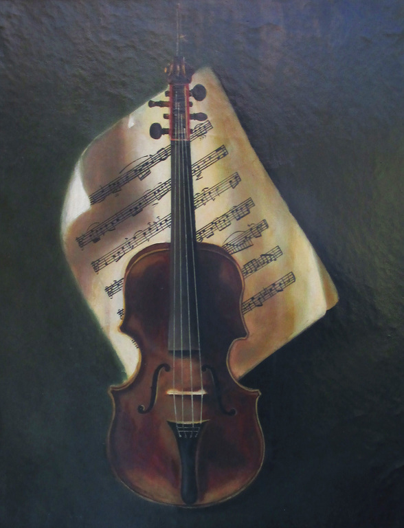 Stilleven met viool en bladmuziek kopen? Bied vanaf 20!