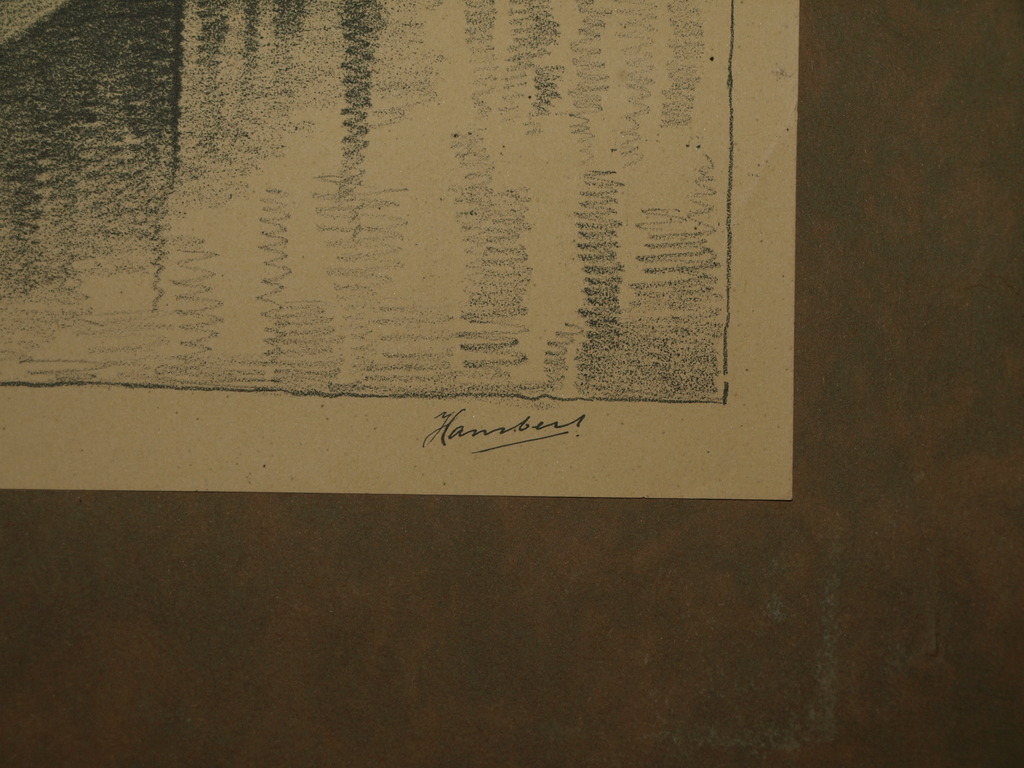 Tekening – Ronde Lutherse Kerk in Amsterdam – Gesigneerd - Oud kopen? Bied vanaf 1!