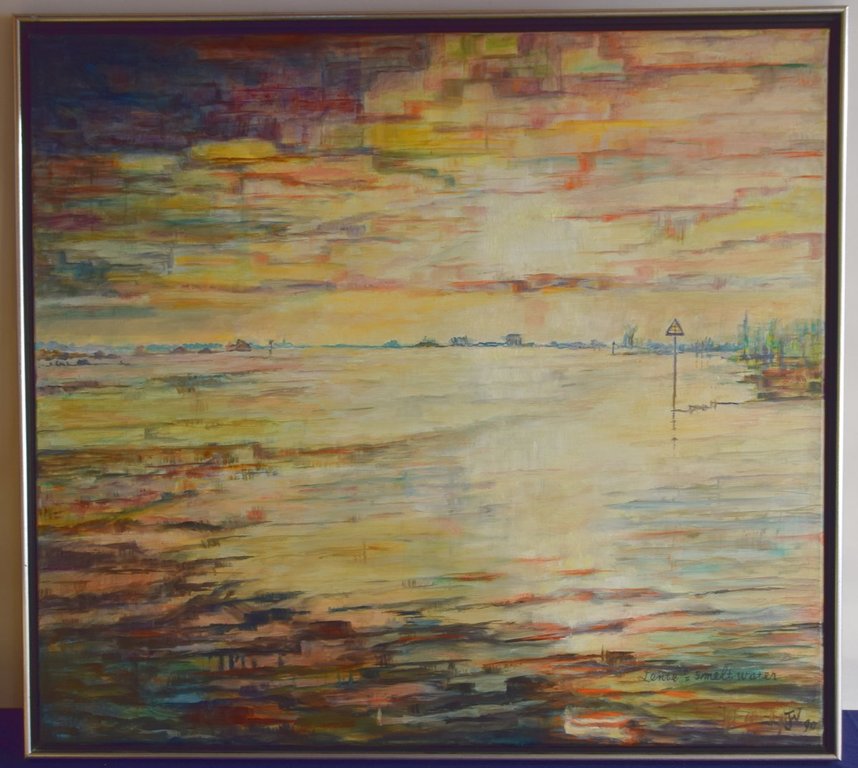 Onbekende kunstenaar - Acrylverf op doek - Lente = Smeltwater kopen? Bied vanaf 10!