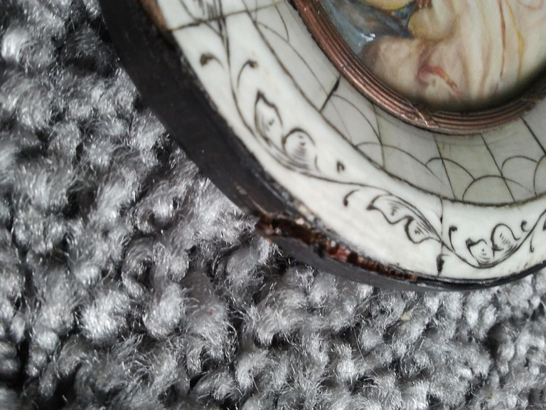 Portretminiatuur handbeschilderd kopen? Bied vanaf 47!