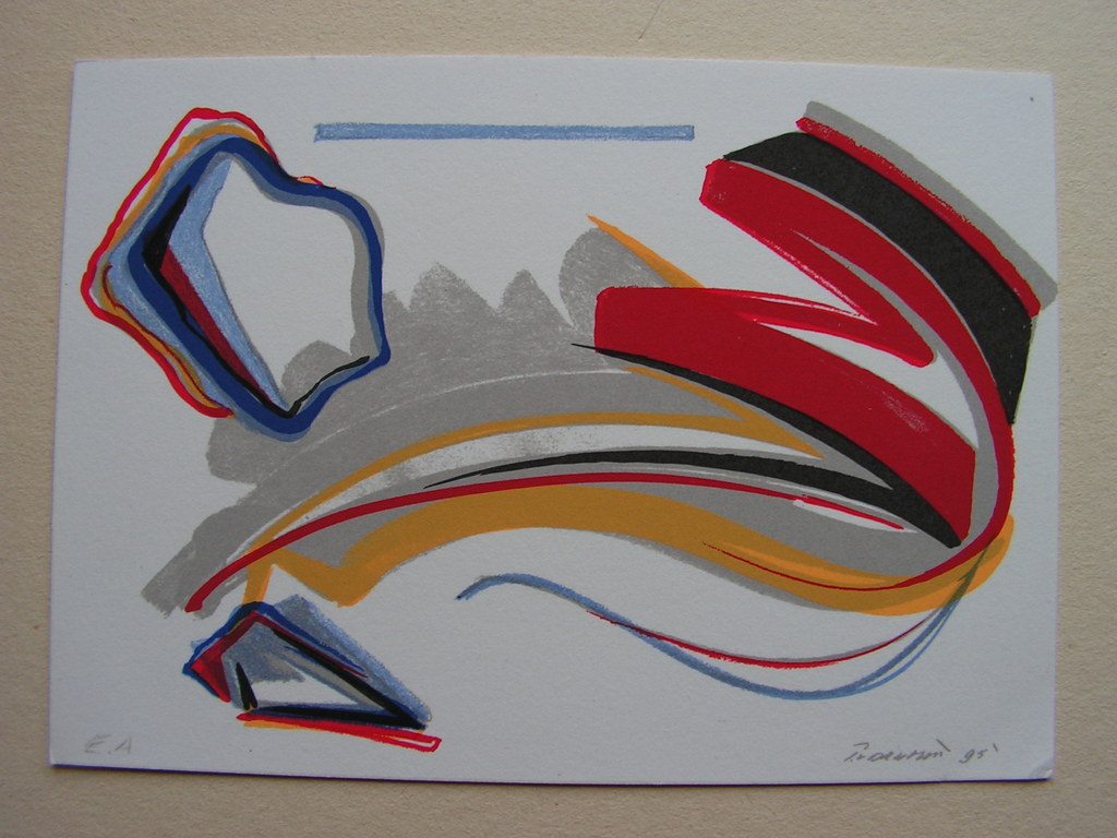 Peter van Drumpt  -  2 x lithografie in kleur  -  ZT - met diverse bijlagen kopen? Bied vanaf 1!