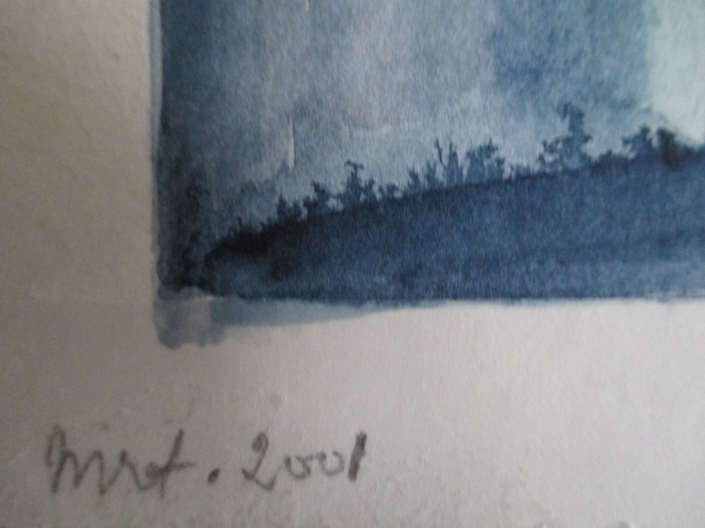 Tweezijdige aquarel, onbekende kunstenaar kopen? Bied vanaf 1!