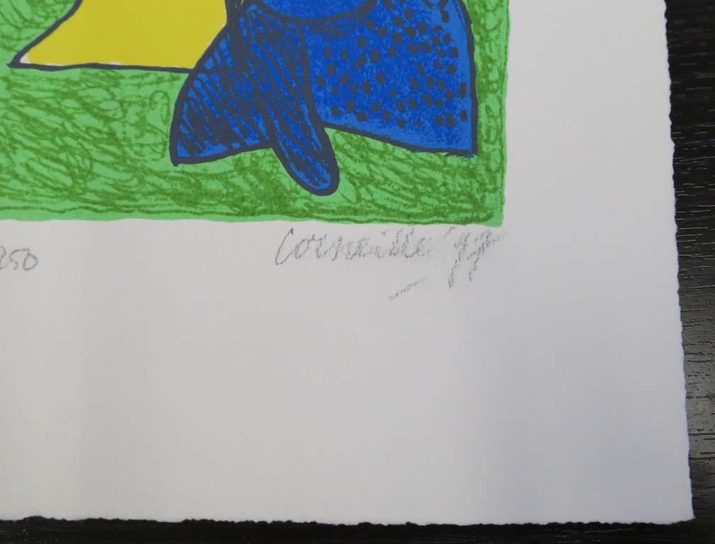 Corneille: Zeefdruk, Femme au chat bleu kopen? Bied vanaf 60!