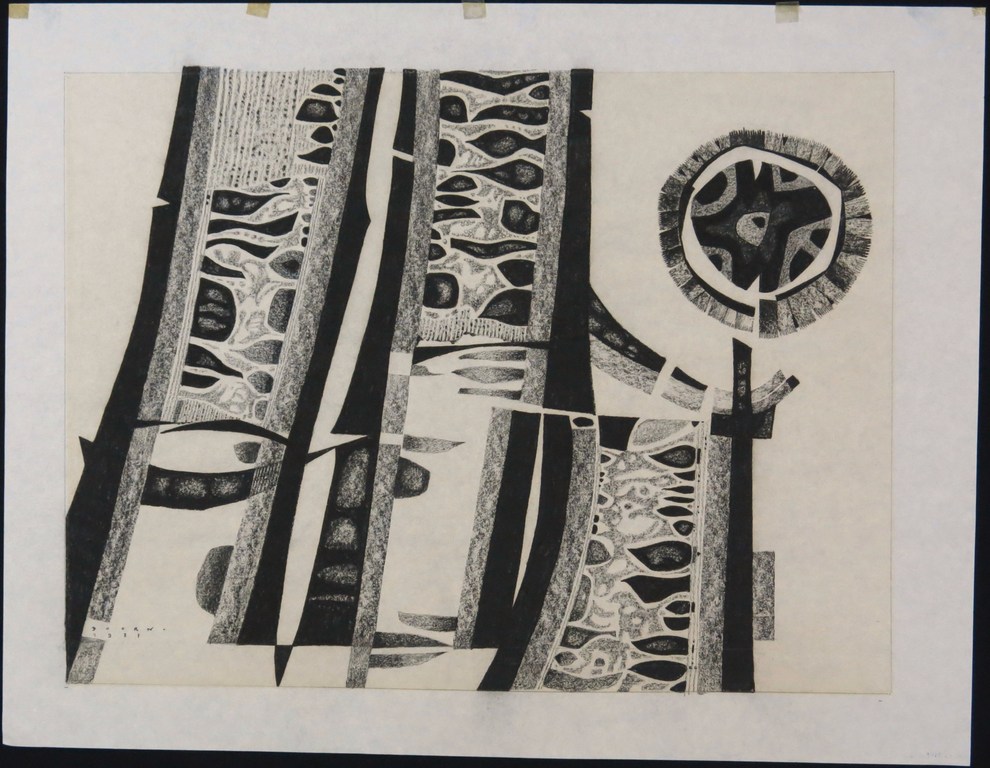 Onbekende kunstenaar: Krijttekening op Japans papier, Zonder titel kopen? Bied vanaf 1!