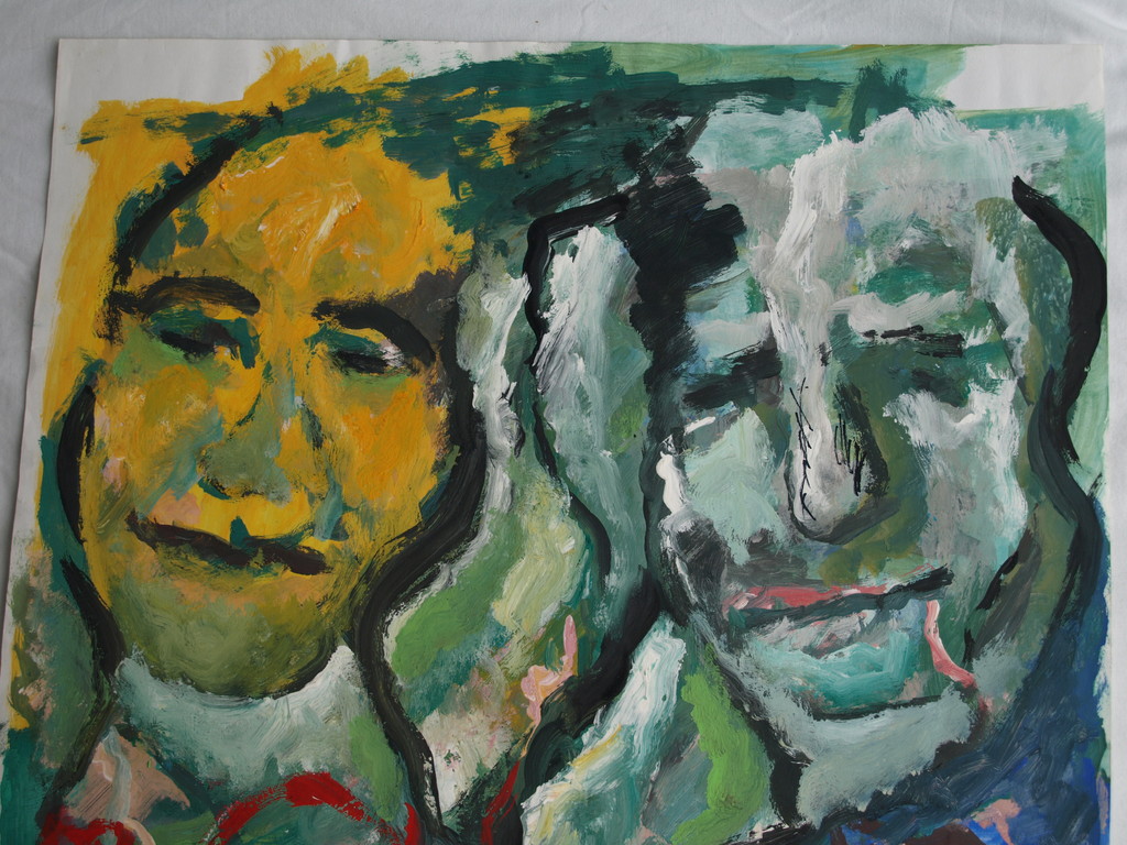 Anina Margiono – Acrylverf – Portretten – Gesigneerd  kopen? Bied vanaf 35!