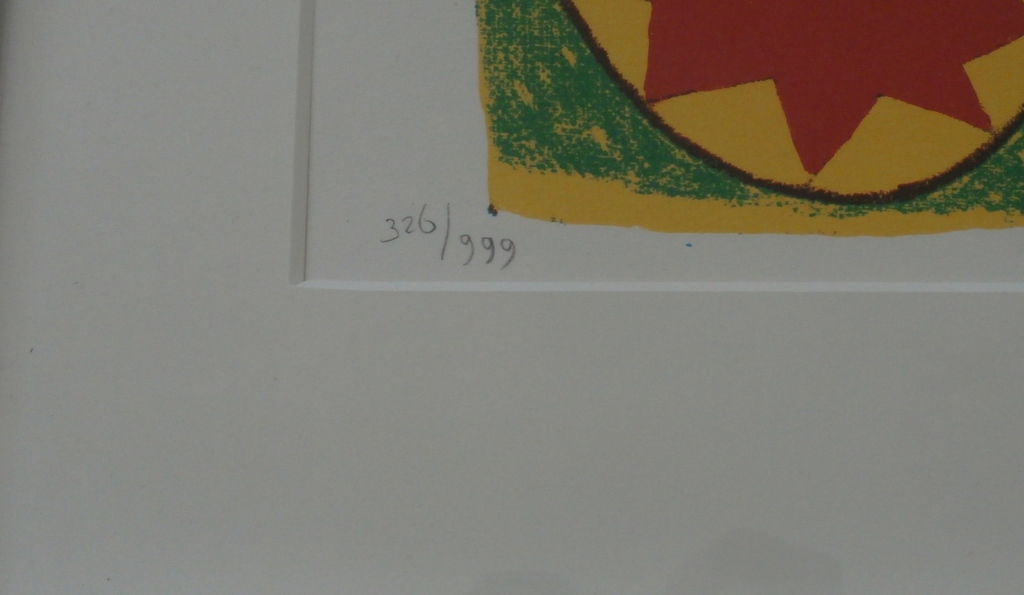 Clemens Briels - ingelijste zeefdruk: Eigen Huis - 1995  kopen? Bied vanaf 99!