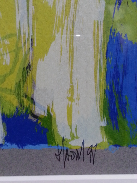 Ad van Hassel, zeefdruk in houten lijst kopen? Bied vanaf 25!