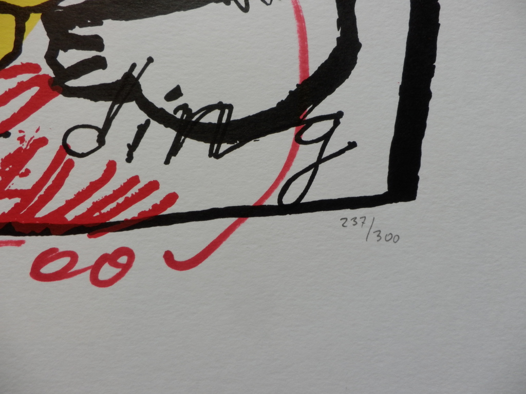 HERMAN BROOD, Gelimiteerde en HANDGESIGNEERDE Zeefdruk  LEKKER DING kopen? Bied vanaf 175!