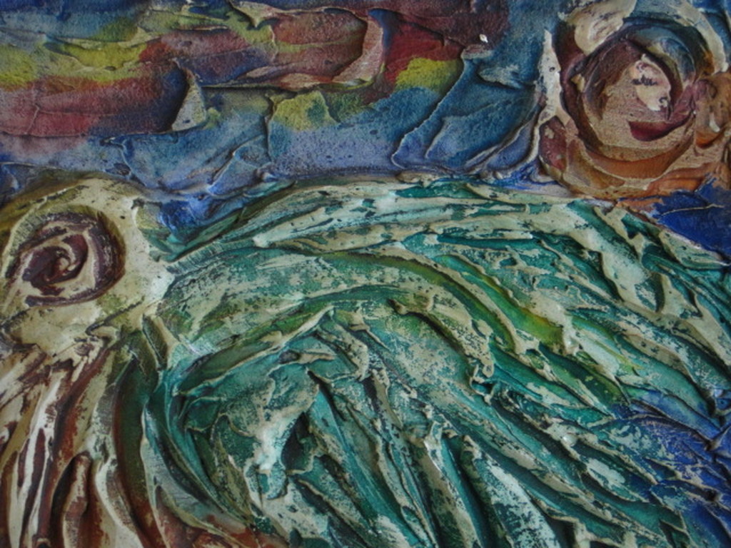 Uitzonderlijk! originel Mark Brusse (1937-) gipsrelief "Maraboe" gesigneerd 1966 kopen? Bied vanaf 1!