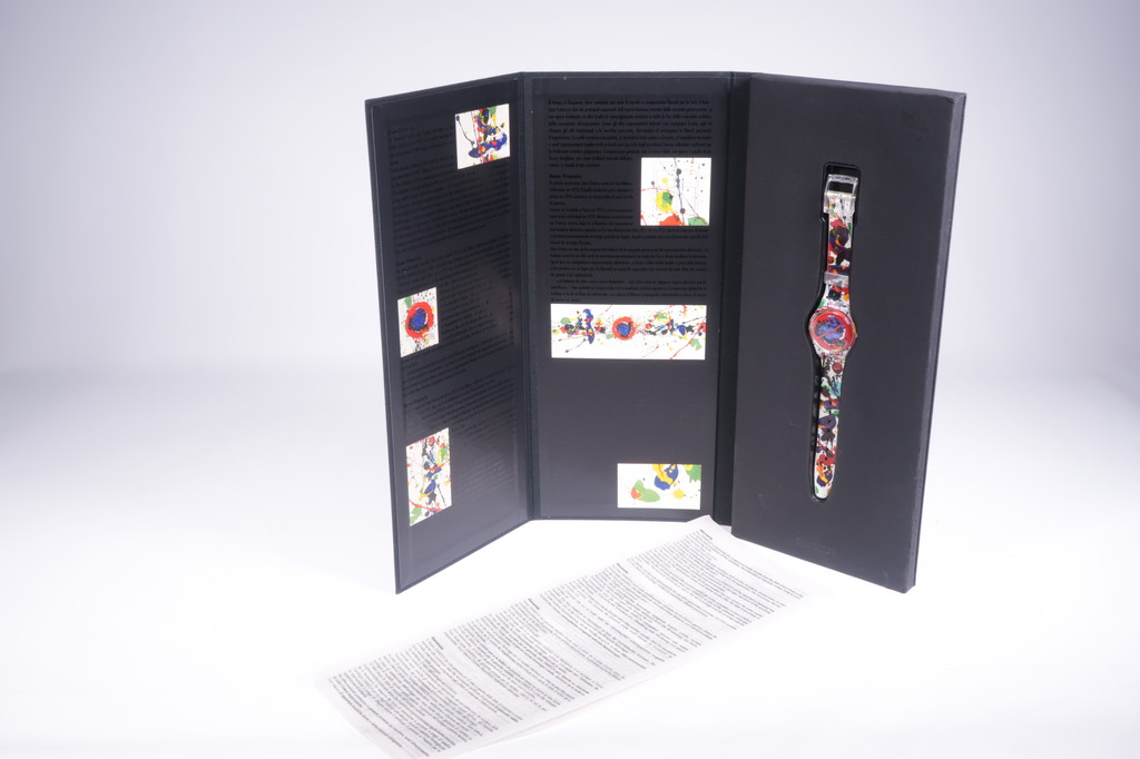 Swatch horloge (GZ123): 'Sam Francis' in bewaarbox met garantiebewijs kopen? Bied vanaf 60!