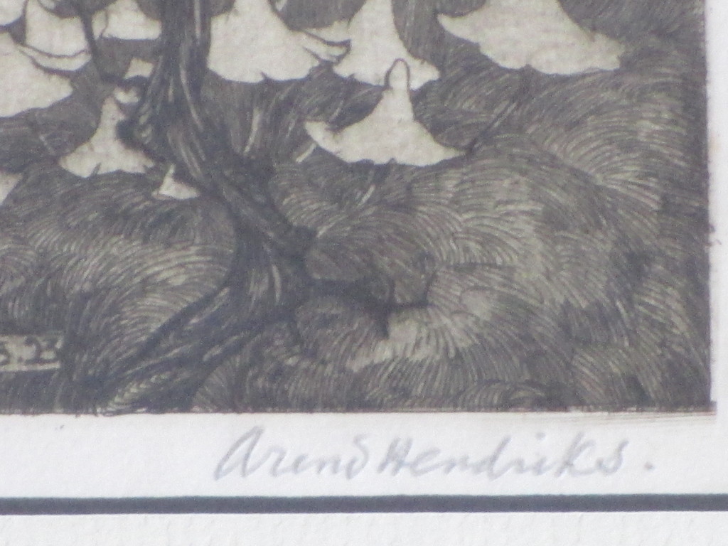 Arend Hendriks, Spinneweb in de morgendauw, Ets 1925 kopen? Bied vanaf 50!