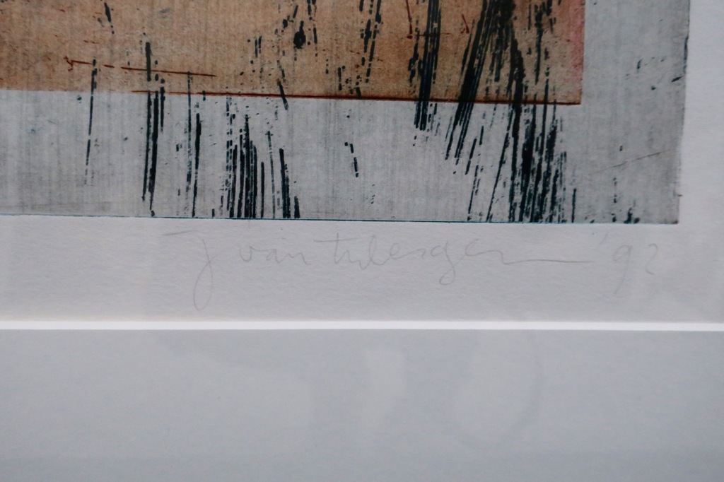 Jose van Tubergen: Ets, Z.T. - Ingelijst kopen? Bied vanaf 35!