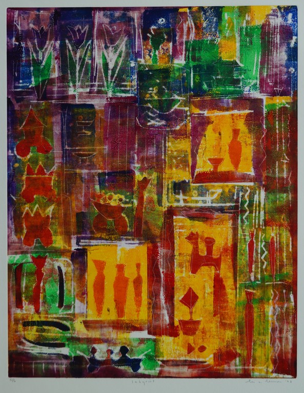 Lia van Leeuwen - Labyrint - gesigneerde kleurenets - 2003 - 6 ex. kopen? Bied vanaf 1!