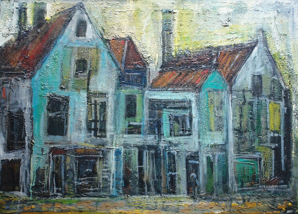 Van Dulmen Krumpelman: Stadsgezicht Harlingen kopen? Bied vanaf 300!