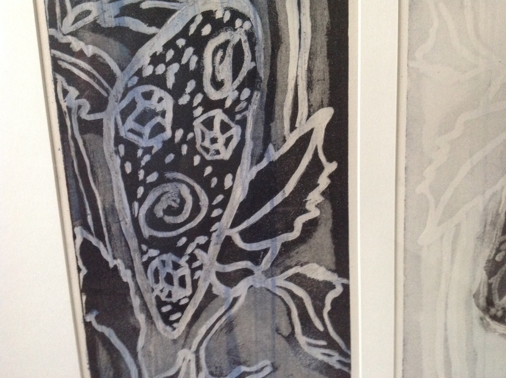 Herma van der Knaap: unica ets , groot werk 100 x 76 cm kopen? Bied vanaf 55!