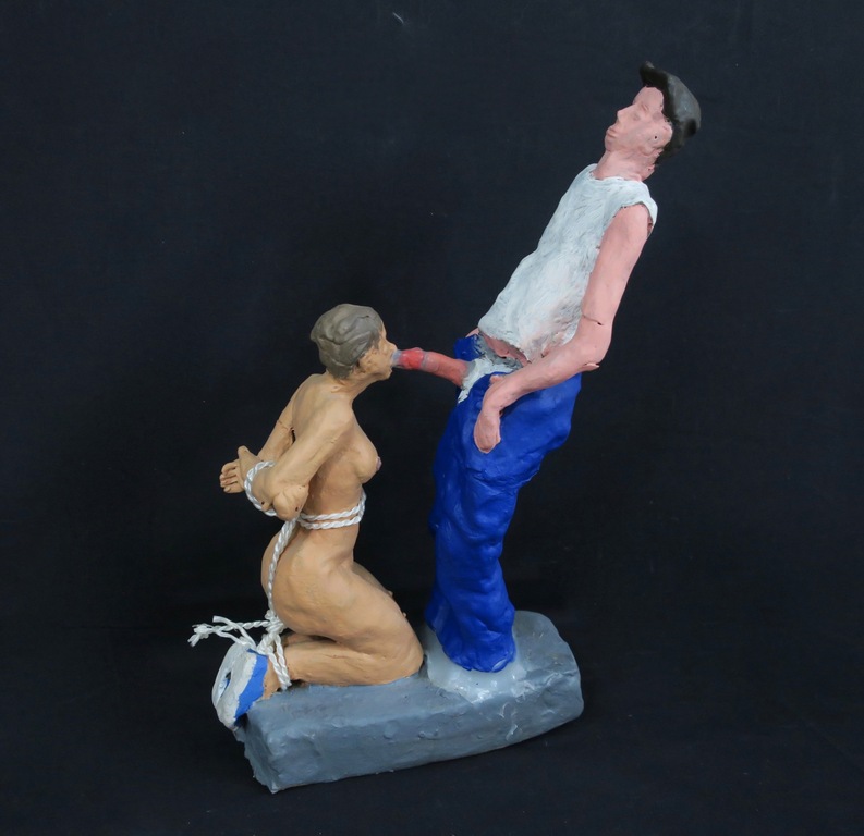 Barend van Hoek: Beschilderd keramiek, Mrs. prey wants to serve and obey kopen? Bied vanaf 200!