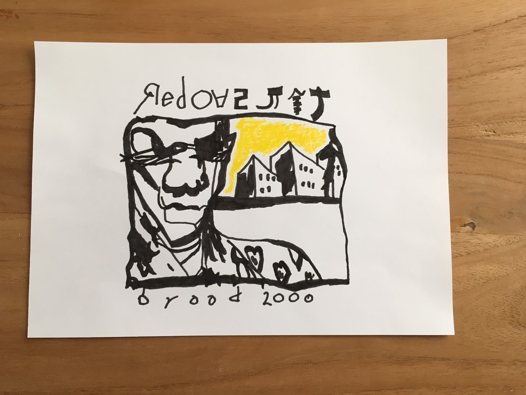 Herman Brood -Stift tekening- No Title verkocht voor € 100!