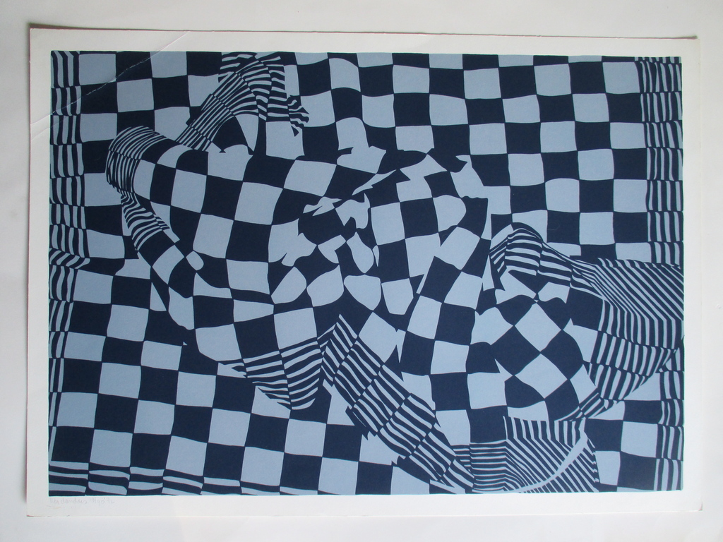 Har Sanders, zeefdruk 19/90 1972 verkocht voor € 41!