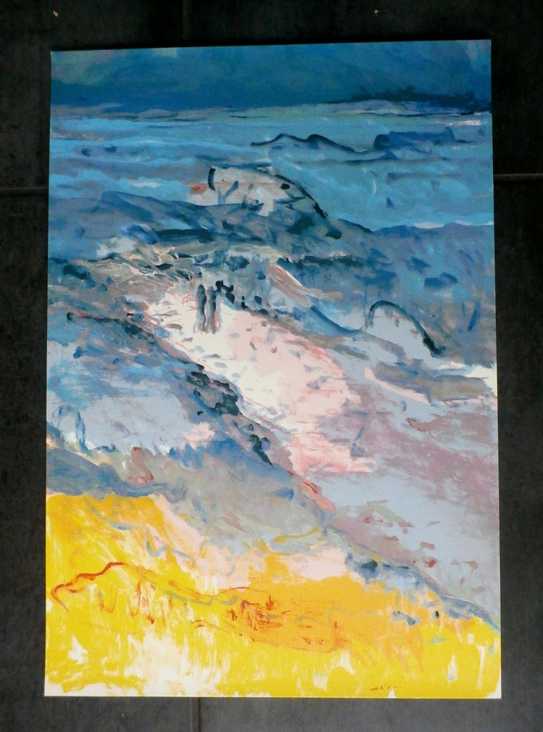 Kees van Bohemen - Zeefdruk: variatie op een golfbreker - 1982 kopen? Bied vanaf 60!