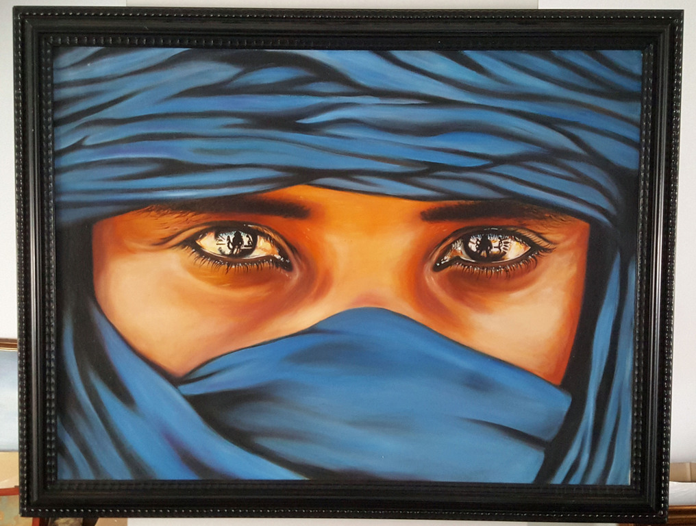 Onbekende kunstenaar, olieverf op doek, Mysterieuze dame kopen? Bied vanaf 1!