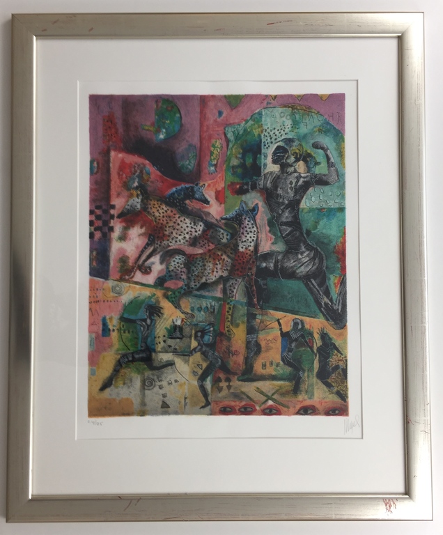 Astrid Engels, kleurenlitho kopen? Bied vanaf 129!