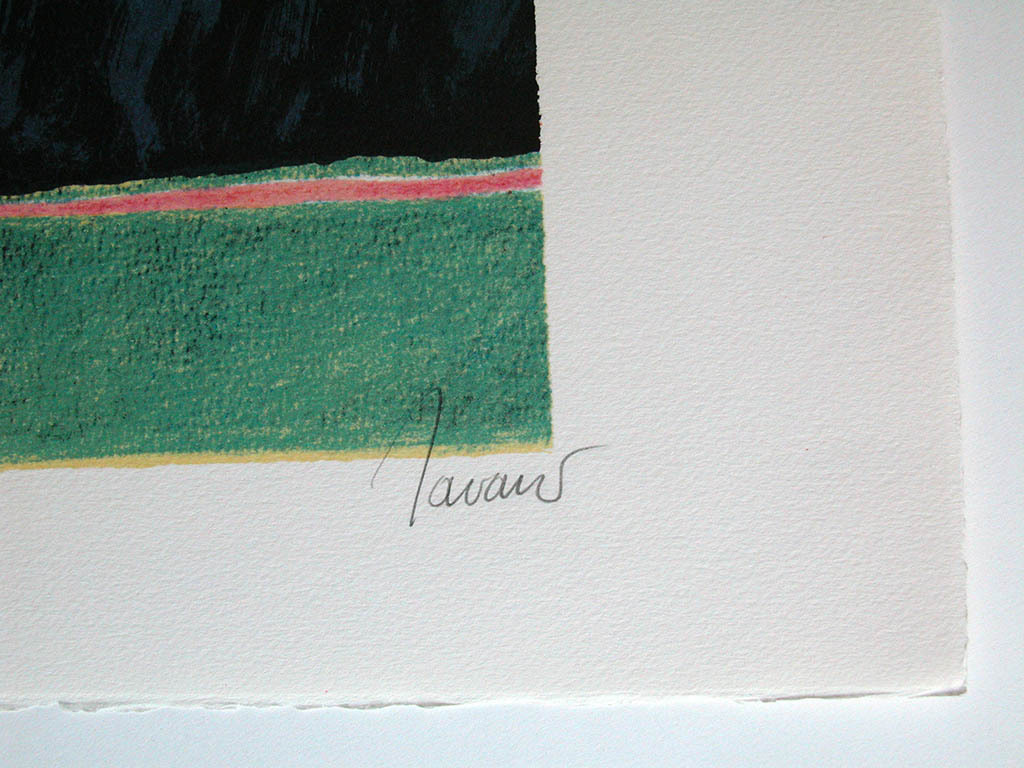 Albert Zavaro, ‘Le bouquet rouge’ - originele kleurenlitho, handgesigneerd, ed.  kopen? Bied vanaf 65!