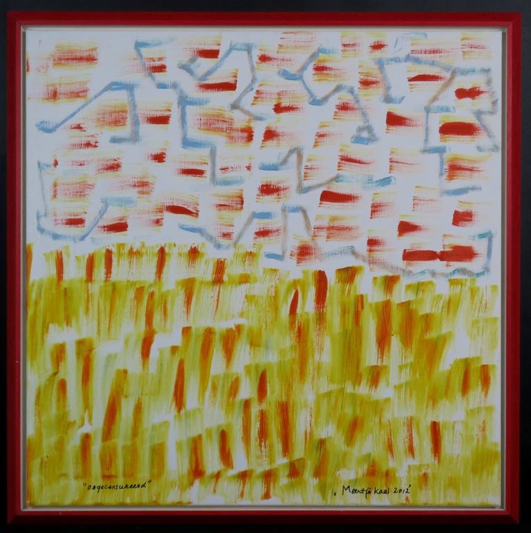 Meertje Kaal: Olieverf op doek, Ongecensureerd - Ingelijst (Groot) verkocht voor € 100!