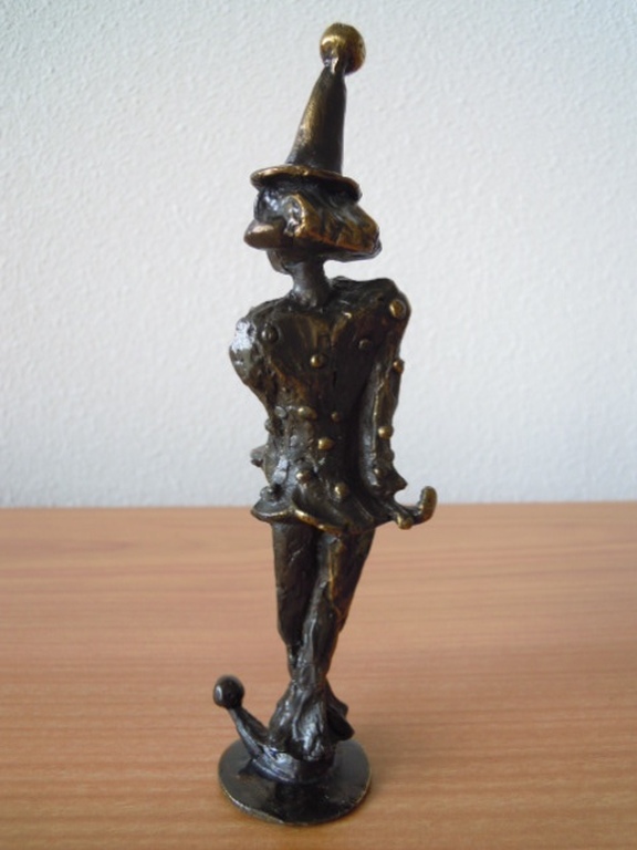 Bronzen beeldje clown van CORRY AMMERLAAN 17 cm hoog. kopen? Bied vanaf 25!