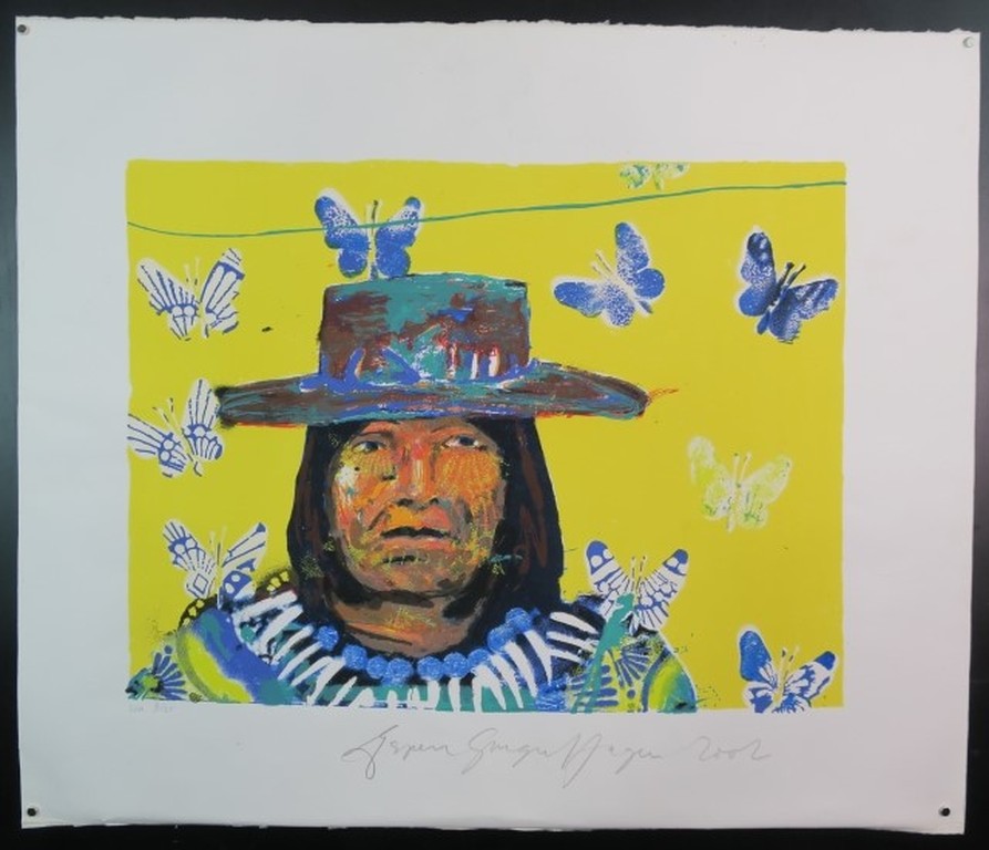 Espen Hagen: Zeefdruk, Indian bolivian III kopen? Bied vanaf 1!