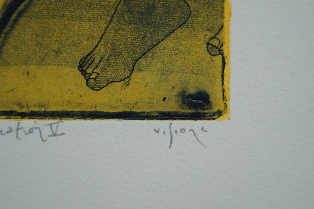 Mark Visione - gesigneerde ets - Salomé: fragment + variation V kopen? Bied vanaf 10!