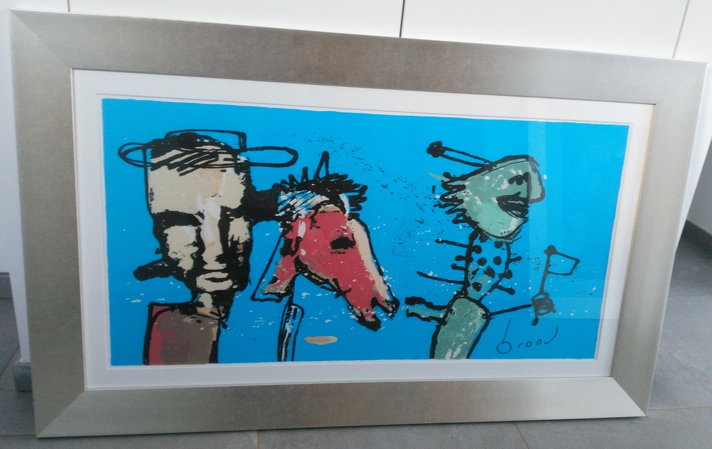 Herman brood - Lucebertje (ZEER GROOT) - MET ECHTHEIDSCERTIFICAAT! kopen? Bied vanaf 650!