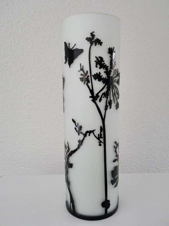 Grote Zwart witte in Cameo vaas kopen? Bied vanaf 35!
