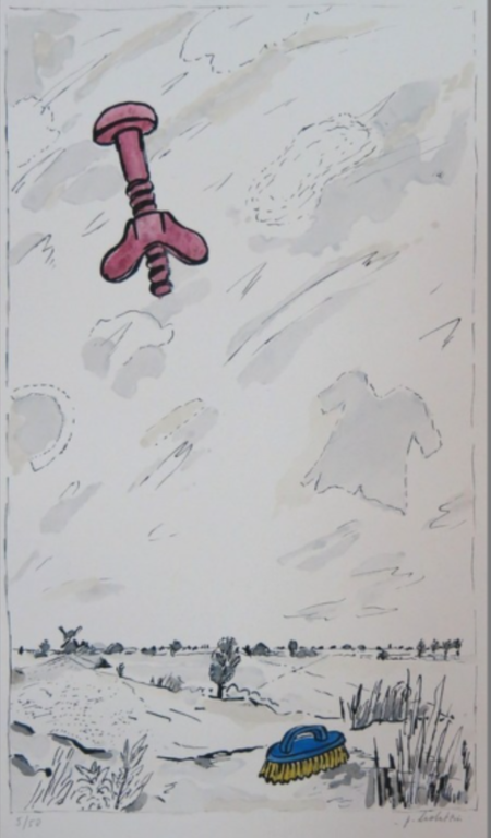 Pieter Holstein: Handgekleurde Litho, Landschap kopen? Bied vanaf 1!