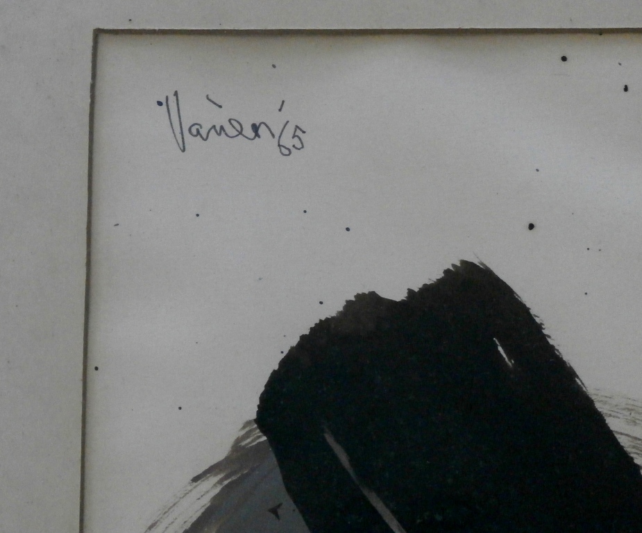 Frits Vanen A.J. van Nieuwenhuizen)- ingelijste gouache - 1965 kopen? Bied vanaf 95!