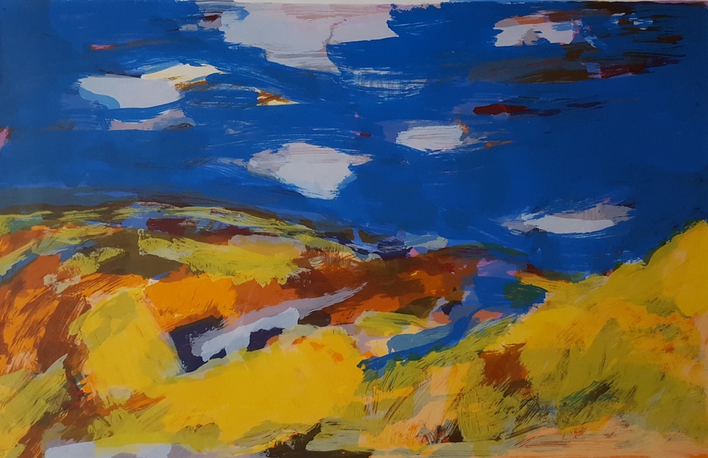 Willem Brauck (1946-2014) - zeefdruk 40/41, handgesigneerd en ingelijst verkocht voor € 95!