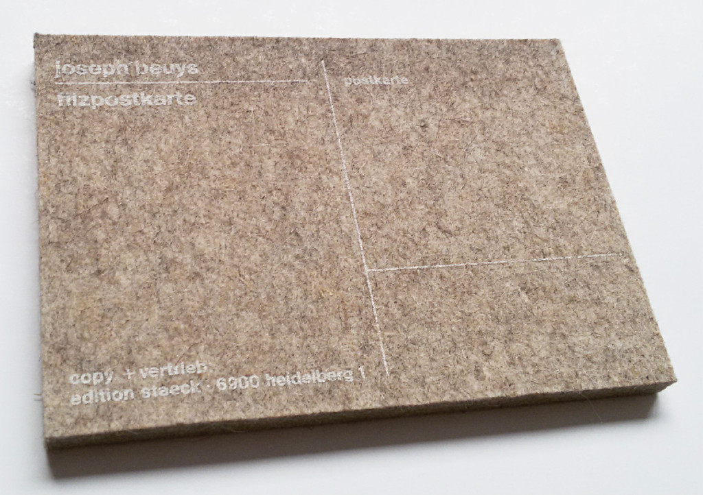 Joseph Beuys - Filzpostkarte, multiple kopen? Bied vanaf 40!