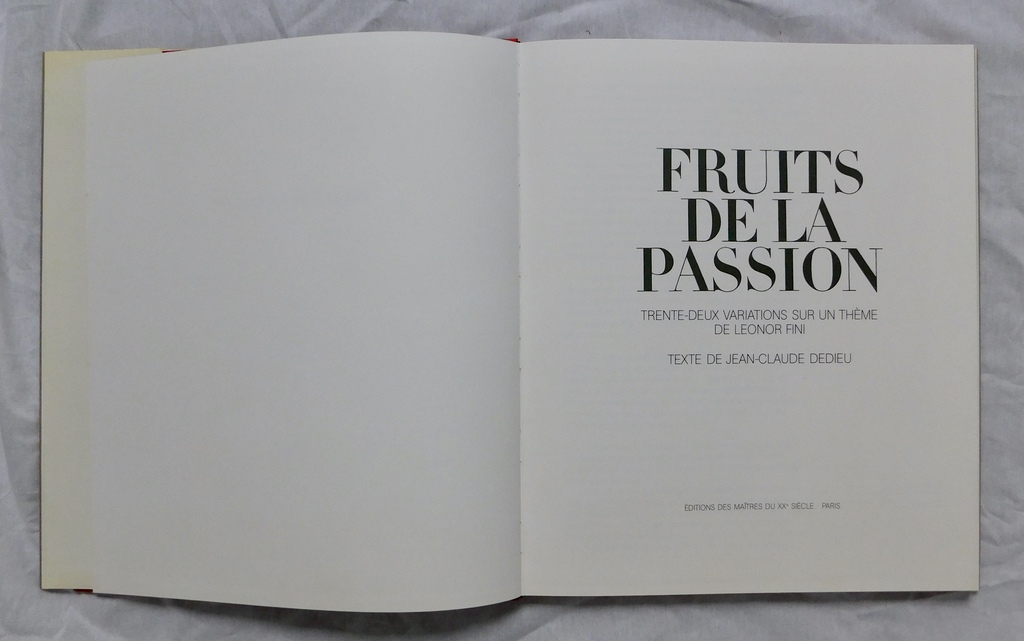Leonor Fini - Boek Fruits de La Passion - 1980 kopen? Bied vanaf 40!