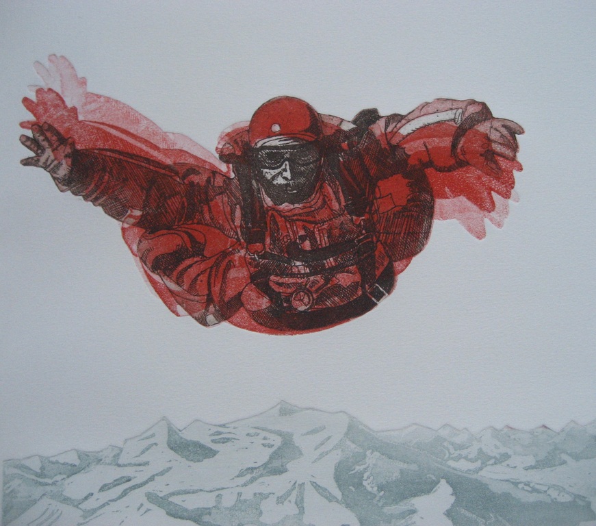 Leentje Linders - Falling to Earth, part three - kleurenets met reliefdruk kopen? Bied vanaf 35!