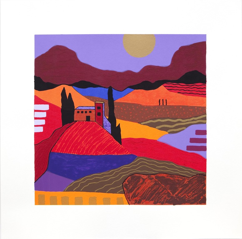 Ronald Boonacker, SCHITTEREND ROOD, Italië verkocht voor € 95!