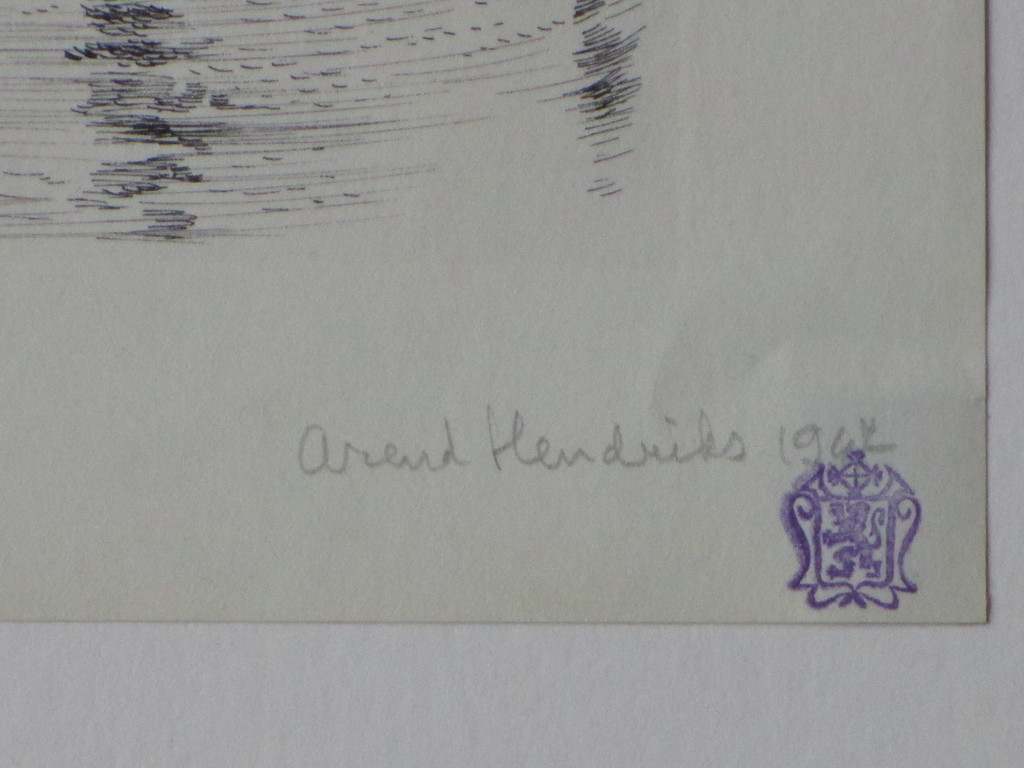 Arend Hendriks, De Selenge bij Wolphaartsdijk Zuid-Beveland, Ets  kopen? Bied vanaf 40!