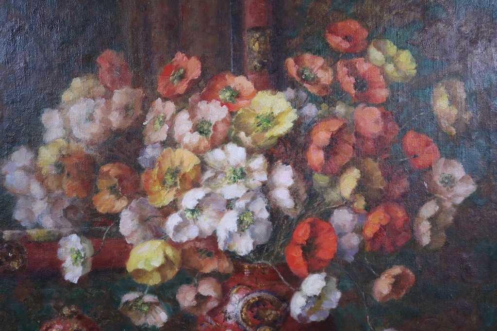 Paul Cremers: Olieverf op doek, Bloemstilleven II - Ingelijst kopen? Bied vanaf 100!