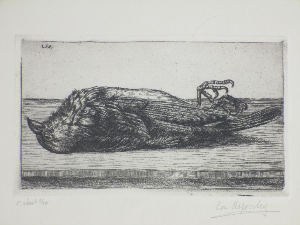 Lou Asperslagh - Dode Vogel - Ets verkocht voor € 65!