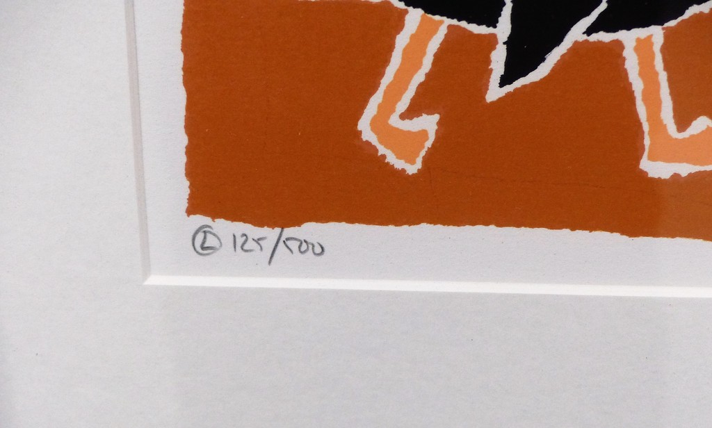 Hans Innemee,Zeefdruk op papier, Ingelijst,Handgesigneerd,Titel Duck kopen? Bied vanaf 50!