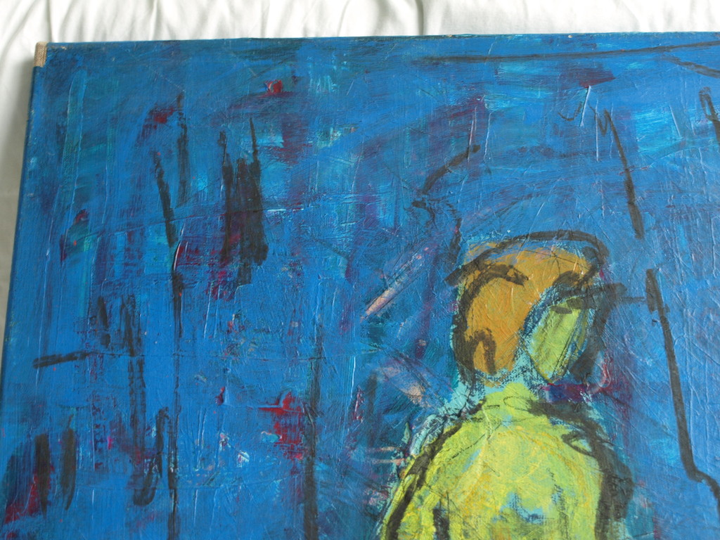 Johan van der Dong : Acrylverf op doek – WTC New York / Tsunami - 2001 kopen? Bied vanaf 1!